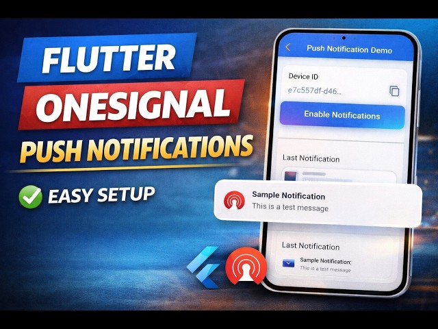 How to Add Push Notifications in Flutter using OneSignal 🚀