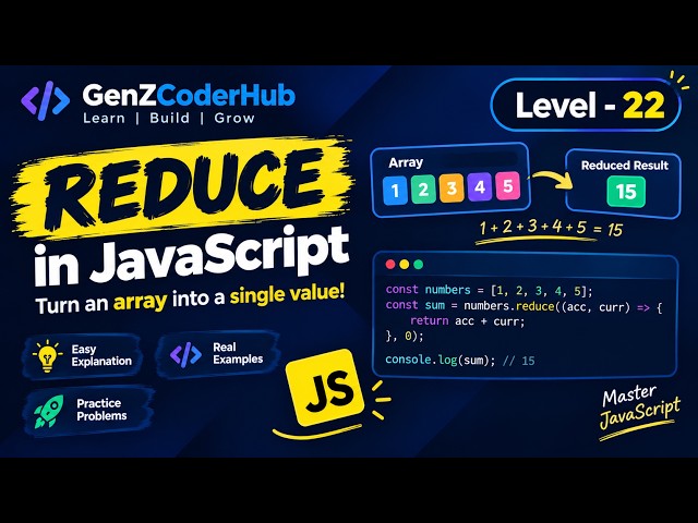 JavaScript Reduce() Method | Level 22