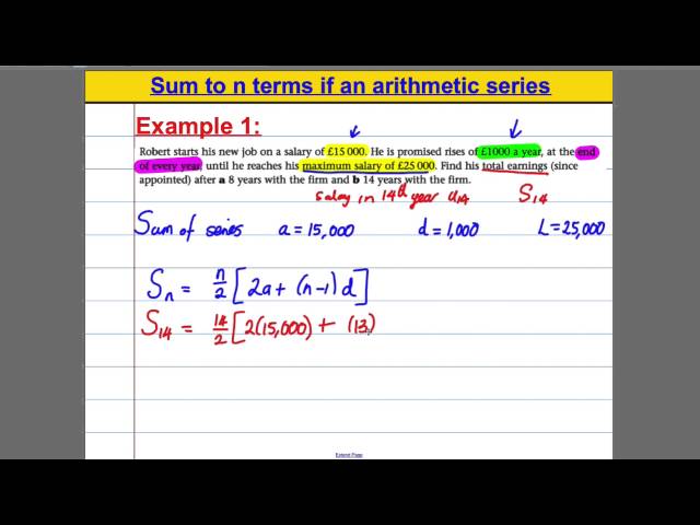 (8) Sequences and Series
