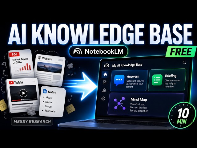 NotebookLM Tutorial: Build an AI Knowledge Base in 10 Minutes