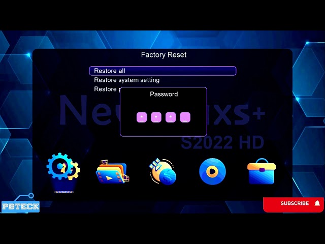 🔵 How To Reset Newmax Decoder To Factory Default | Pbteck