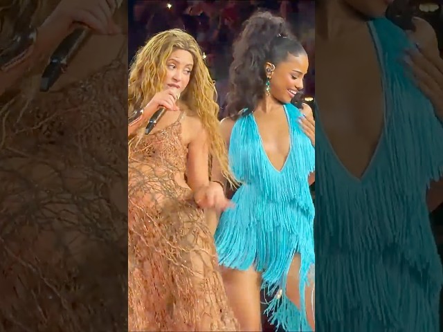 Shakira and Tyla dance to Hips Don't Lie! (LMYNL Tour in Brooklyn, NYC, 7-20-26) (4K HDR, HQ AUDIO)