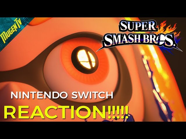 Super Smash Brothers Switch Reveal!  Reaction!!!