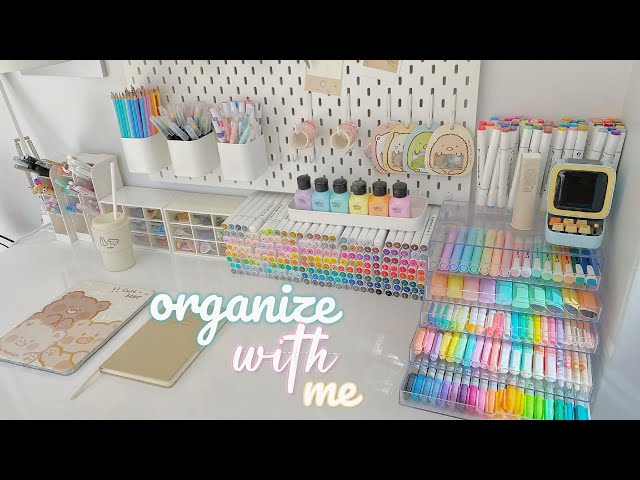 desk makeover 🪴 | minimalist setup, aesthetic desk organization, ikea haul 🌷
