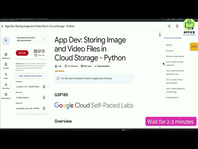 ☁️ GSP185 – App Dev: Storing Image and Video Files in Cloud Storage | Python | Google Cloud Qwik Lab