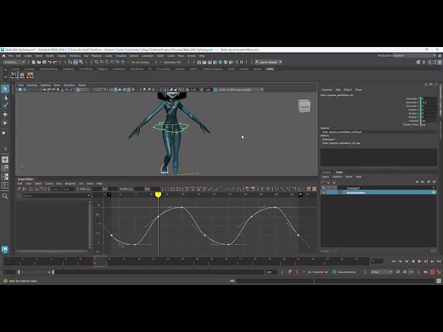 Animating a Walk Cycle in Maya - Tutorial - Part 02