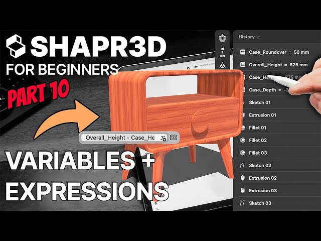 Shapr3D Parametric Modeling with Variables and Expressions