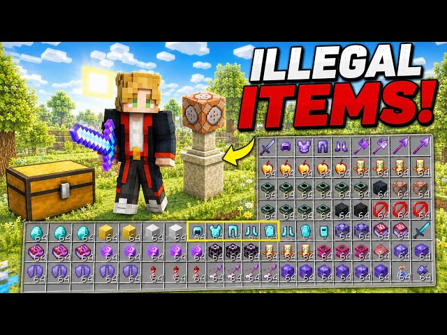 Why I Collected Every Illegal Item in Minecraft | MINECRAFT GAMEPLAY