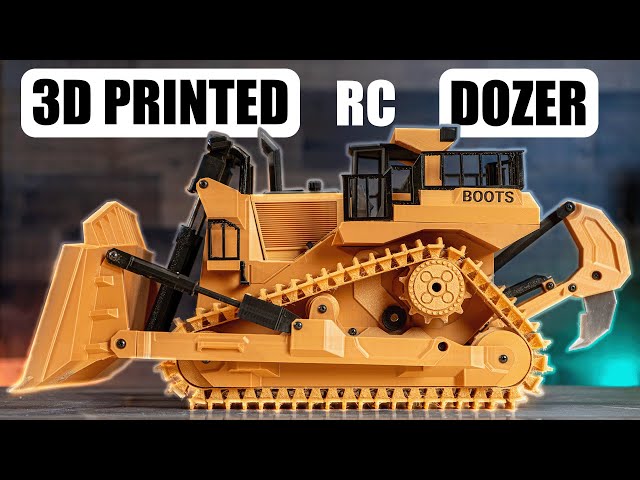 3D Printed RC Dozer - DIY