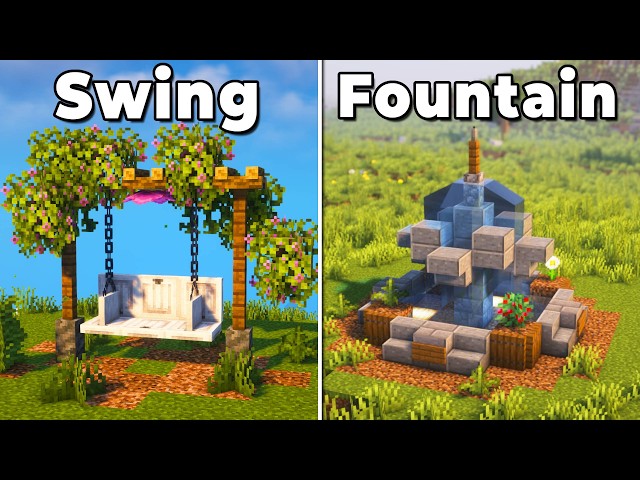 10+ Minecraft OUTDOOR Build Hacks & Designs!