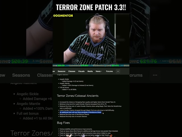D2R RotW Patch 3.3 (Terror Zone Changes)