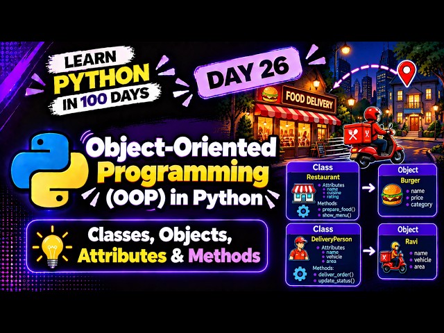 Object-Oriented Programming (OOP) in Python | Classes, Objects, Attributes & Methods