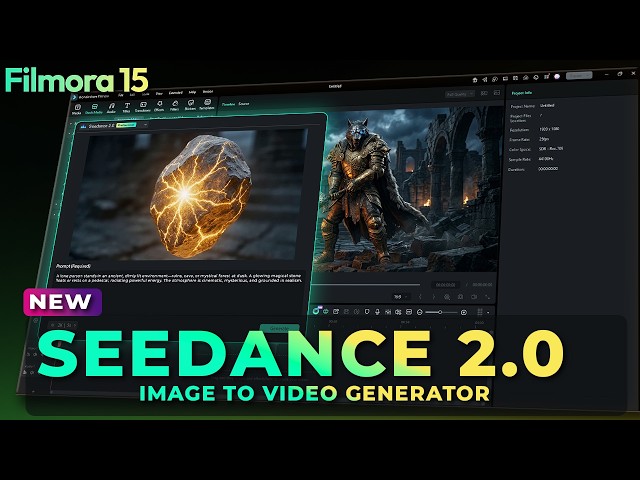 Filmora 15.4 Seedance 2.0 Tutorial | AI Video Generator Explained