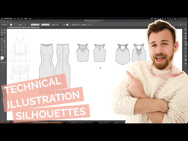 TECHNICAL DRAWING FOR FASHION: Part 1 – Creating simple silhouettes & design details