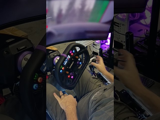 First ever rally race. Not my thing but I really like that #conspit shifter #rallycar #simracing