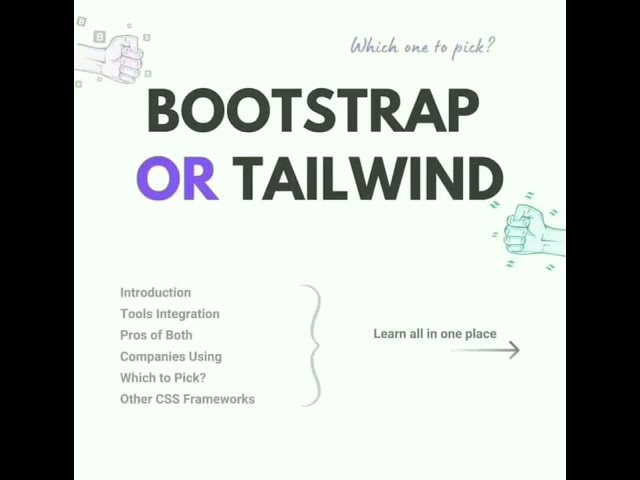 Bootstrap Vs Tailwind 🔥| #webdevelopment #bootstrap #tailwindcss