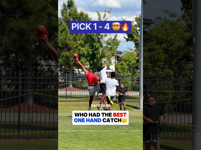 Who had the BEST one hand blur⁉️🤯 #blur #touchdown #footballshorts #footballplayer #footballskills
