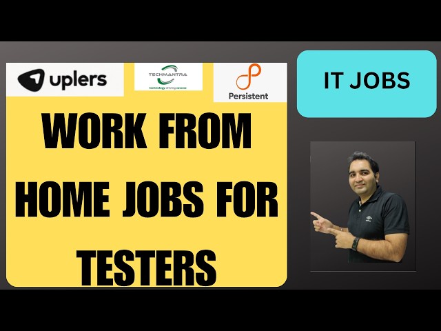 WFH Testing Jobs | Manual Testing| QA Jobs| Rd Automation Learning