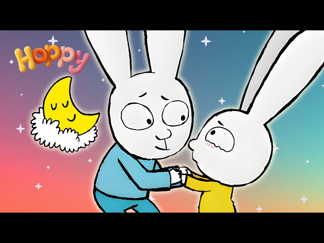 Gaspard hears a monster in the dark 👾 | 🌈 Hoppy Friends Family