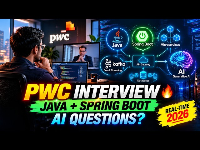 PWC Real-Time Interview Experience 2026 | Java + Spring Boot + AI 🔥