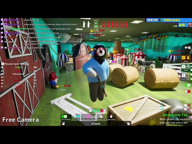 The BEST hiding spot in Meccha Chameleon!? (7 seekers Vs 1 hider)