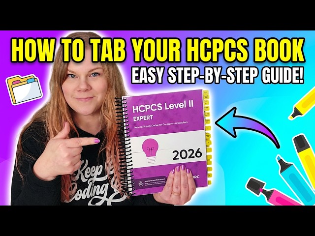 How to Tab Your HCPCS Book - AAPC Edition