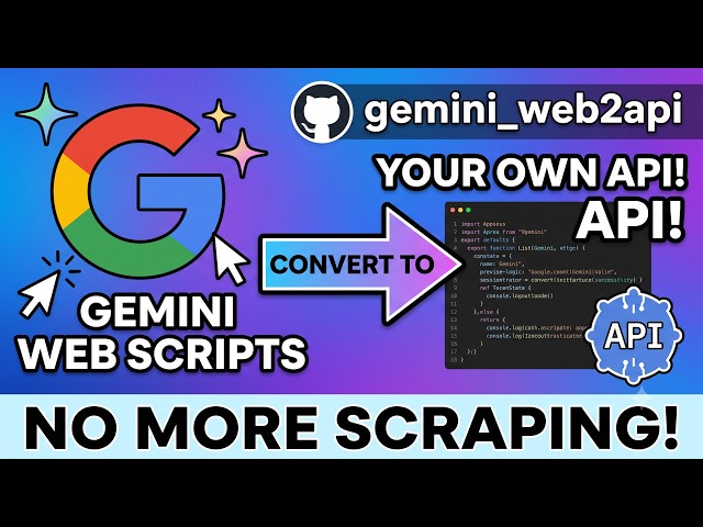 Turn Gemini Web Into an API 🔥 | Gemini_Web2API Setup & Demo