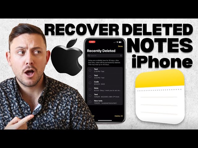 How to Recover Deleted Notes on iPhone (Restore Apple Notes Fast)