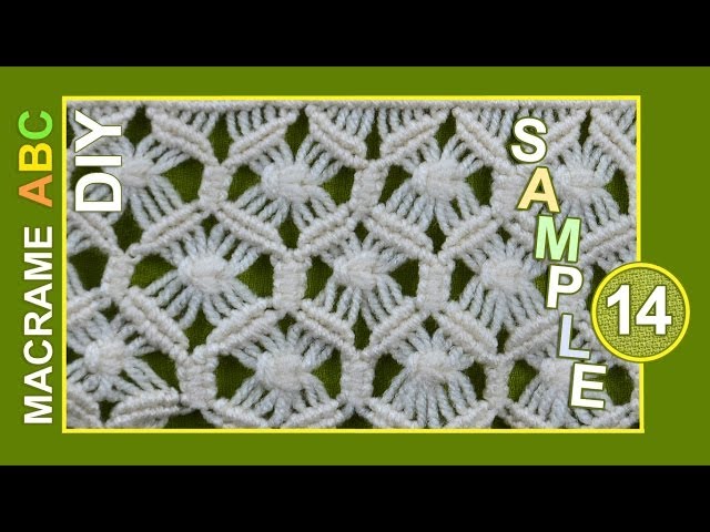 Macrame ABC - pattern sample #14