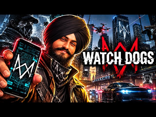 WatchDogs Part 1 👀! 🔥 |  Hindi Gameplay  | Facecam Stream | LiveStream | #gta6 #youtube