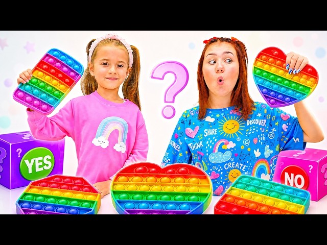 Ruby and Bonnie Challenge Show – Pop Its, Mystery Boxes & YES or NO!