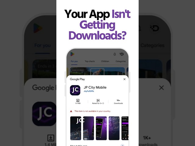 Your App Isn't Getting Downloads? #shorts