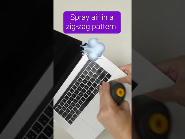 How to clean a laptop keyboard #shorts