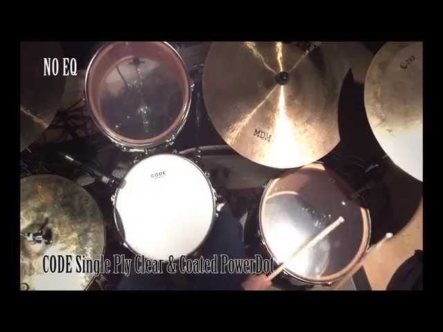 CODE Drumheads Product Demo - No EQ