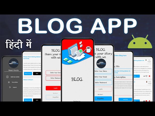 Android Studio tutorial - BLOG APP Android studio project with source code