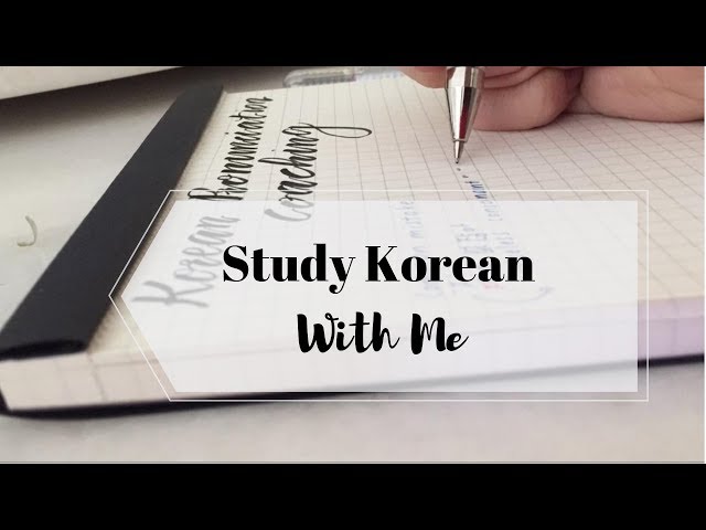 Study Korean With Me