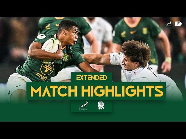 Springboks v England at Ellis Park | Extended Highlights | 4 July 2026