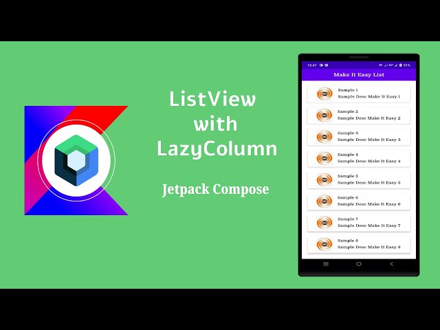 List in Jetpack Compose | Android | Make It Easy