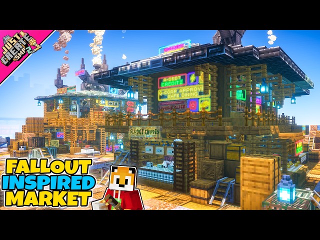 I built a FALLOUT MARKET in Minecraft Create Mod