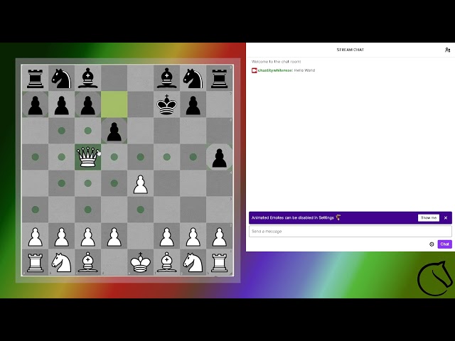 Chastity teaches all the rules of chess and plays example game in 40 minutes