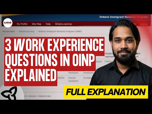 3 Employment Questions Confusing Everyone on the OINP Portal (Explained)
