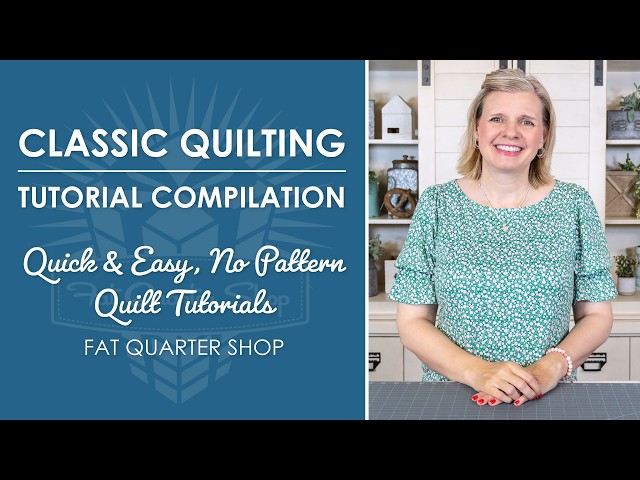 Quilting Tutorial Compilation 🪡 Quick & Easy No-Pattern Quilt Tutorials! 🪡 Sew Along with Us