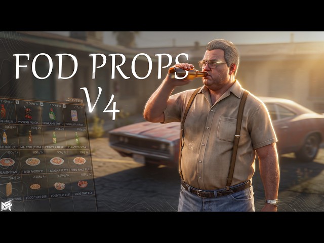 [FiveM Release] Food Props V4 | 21+ Custom Food Models & Animations