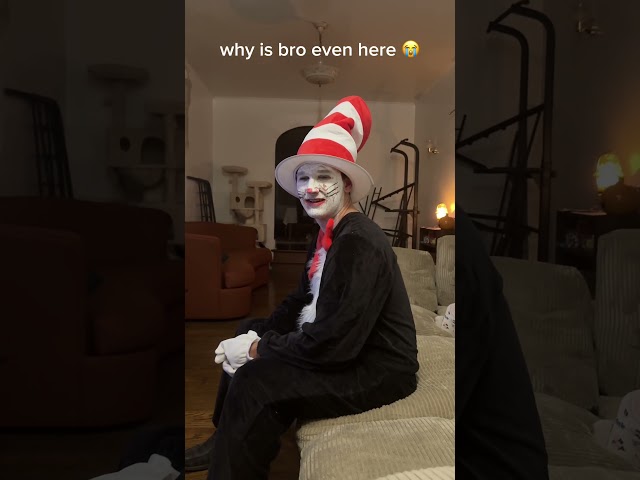 The Cat in the Hat Watches His Own Gross Horror Movie 😂