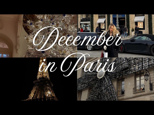 december in paris vlog - christmas shopping, crazy horse, book stores & more winter activities