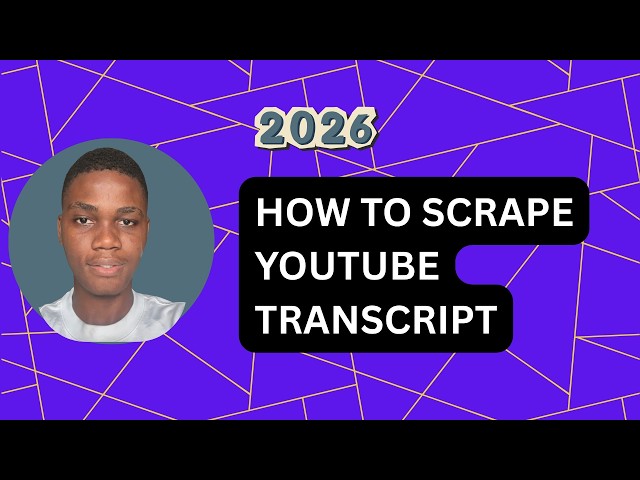 How To Scrape Youtube Transcript (2026 Working Scraper)