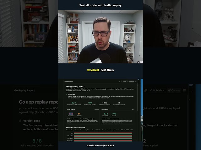 Test AI Code With Traffic Replay #Speedscale #aiengineering #aiagents #softwaretesting #devops