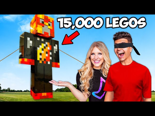 I Surprised Preston with a GIANT Minecraft Statue