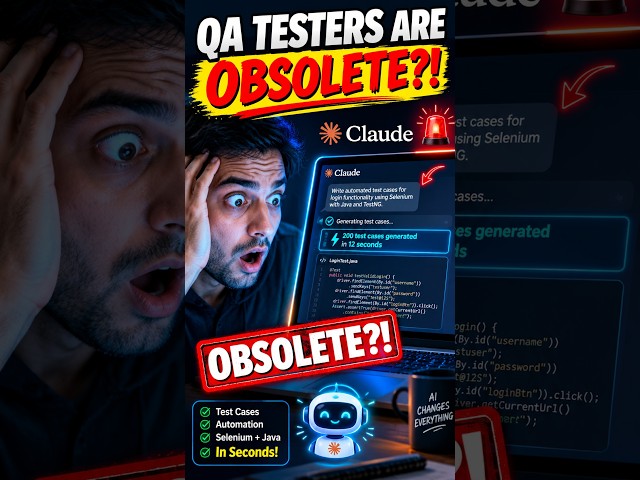 AI Wrote 200 Test Cases in 12 Seconds?!🤯 #shorts #aitesting #viral #claude #usa #trending #qatesting
