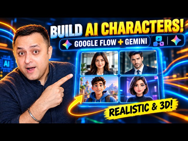 How to Build AI Characters & Avatars with Google Flow + Gemini (Step-by-Step)
